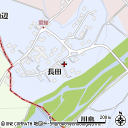 青森県弘前市番館長田59周辺の地図