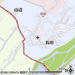 青森県弘前市番館長田21周辺の地図