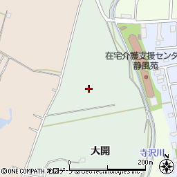 青森県弘前市小沢大開159-13周辺の地図