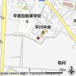 青森県平川市柏木町東田62周辺の地図