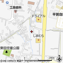 青森県平川市柏木町東田268周辺の地図