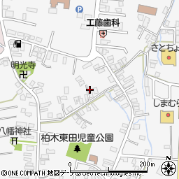 青森県平川市柏木町東田136周辺の地図