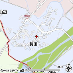青森県弘前市番館長田32周辺の地図