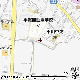 青森県平川市柏木町東田71周辺の地図