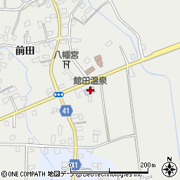 館田温泉周辺の地図