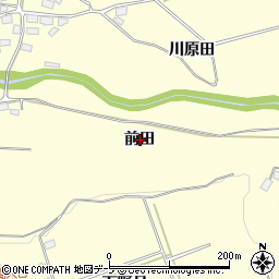 青森県十和田市藤島（前田）周辺の地図