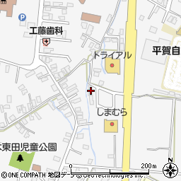 青森県平川市柏木町東田268-7周辺の地図