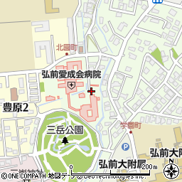 〒036-8151 青森県弘前市北園の地図