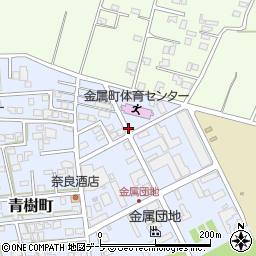 青森県弘前市金属町周辺の地図