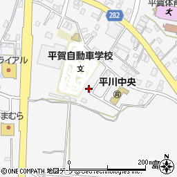 青森県平川市柏木町東田67-3周辺の地図