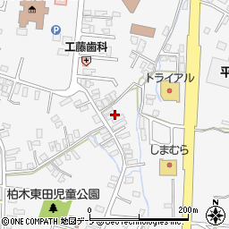 青森県平川市柏木町東田127周辺の地図