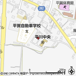 青森県平川市柏木町東田65周辺の地図