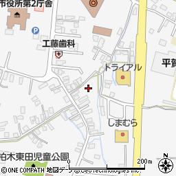 青森県平川市柏木町東田125周辺の地図