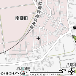 青森県平川市本町南柳田36周辺の地図