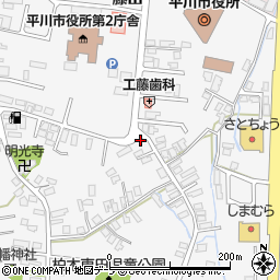 青森県平川市柏木町藤山6周辺の地図