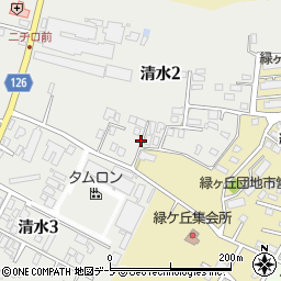 青森県弘前市清水2丁目4周辺の地図