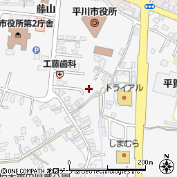 青森県平川市柏木町東田126周辺の地図