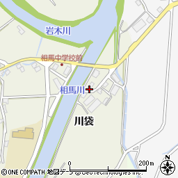 青森県弘前市紙漉沢川袋18周辺の地図