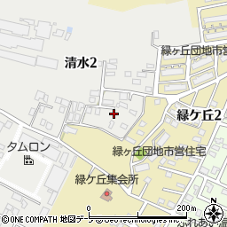 青森県弘前市清水2丁目6周辺の地図