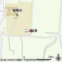 青森県弘前市黒滝二ノ松本周辺の地図