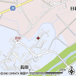 青森県弘前市番館長田95周辺の地図