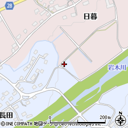 青森県弘前市番館長田118周辺の地図
