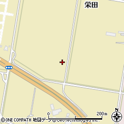 青森県弘前市門外栄田周辺の地図