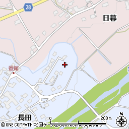青森県弘前市番館長田112-2周辺の地図