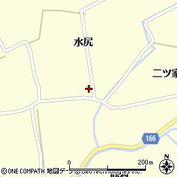 青森県十和田市沢田水尻92周辺の地図