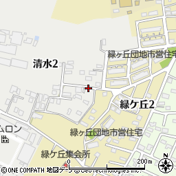 青森県弘前市清水2丁目7周辺の地図