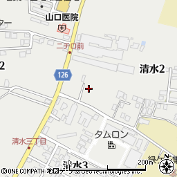 青森県弘前市清水2丁目2周辺の地図