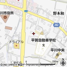 青森県平川市柏木町東田102周辺の地図