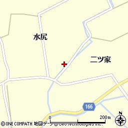 青森県十和田市沢田水尻3周辺の地図