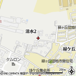 青森県弘前市清水2丁目13周辺の地図