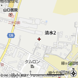 青森県弘前市清水2丁目15周辺の地図