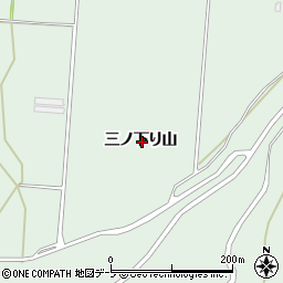 青森県弘前市湯口三ノ下り山周辺の地図
