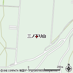青森県弘前市湯口（三ノ下り山）周辺の地図