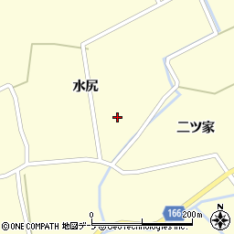 青森県十和田市沢田水尻2-3周辺の地図