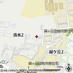 青森県弘前市清水2丁目8周辺の地図