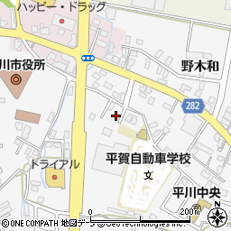 青森県平川市柏木町東田96周辺の地図