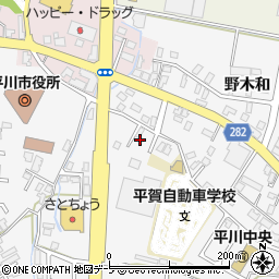 青森県平川市柏木町東田98周辺の地図