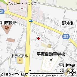 青森県平川市柏木町東田98周辺の地図