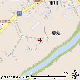 青森県八戸市市川町夏秋43周辺の地図