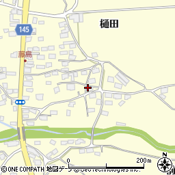 青森県十和田市藤島周辺の地図