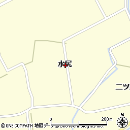 青森県十和田市沢田水尻周辺の地図