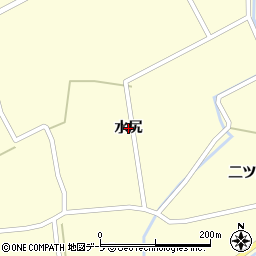 青森県十和田市沢田（水尻）周辺の地図