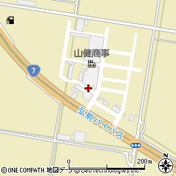 青森県弘前市門外村井周辺の地図