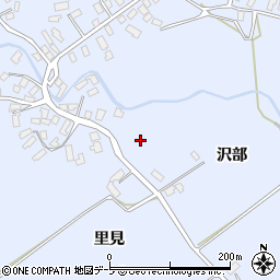 青森県平川市尾崎沢部周辺の地図