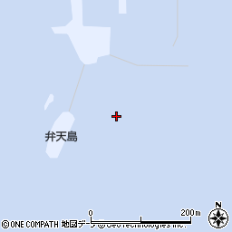 弁天島周辺の地図