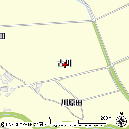 青森県十和田市藤島古川周辺の地図